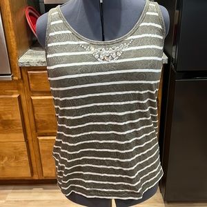 Lane Bryant sleeveless top with rhinestones. Size 14/16